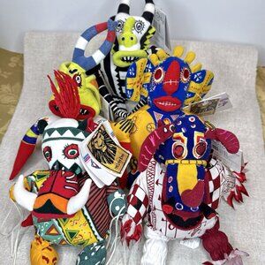The Lion King Broadway Musical Trickster Disney Store Bean Bag Plush Set of 5